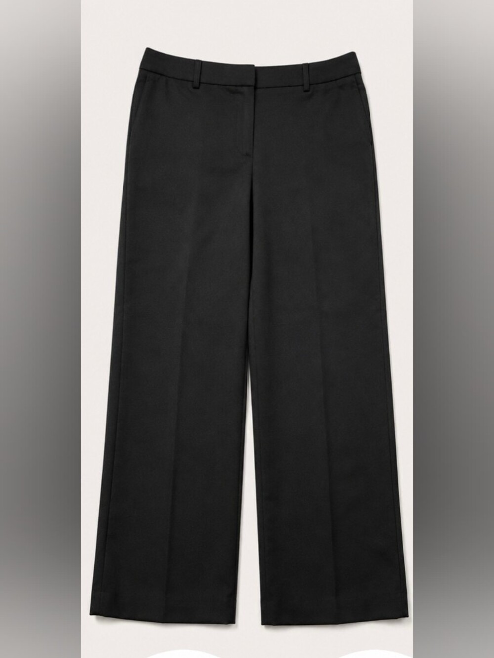Counterparts Black Wide-Leg Dress Pants